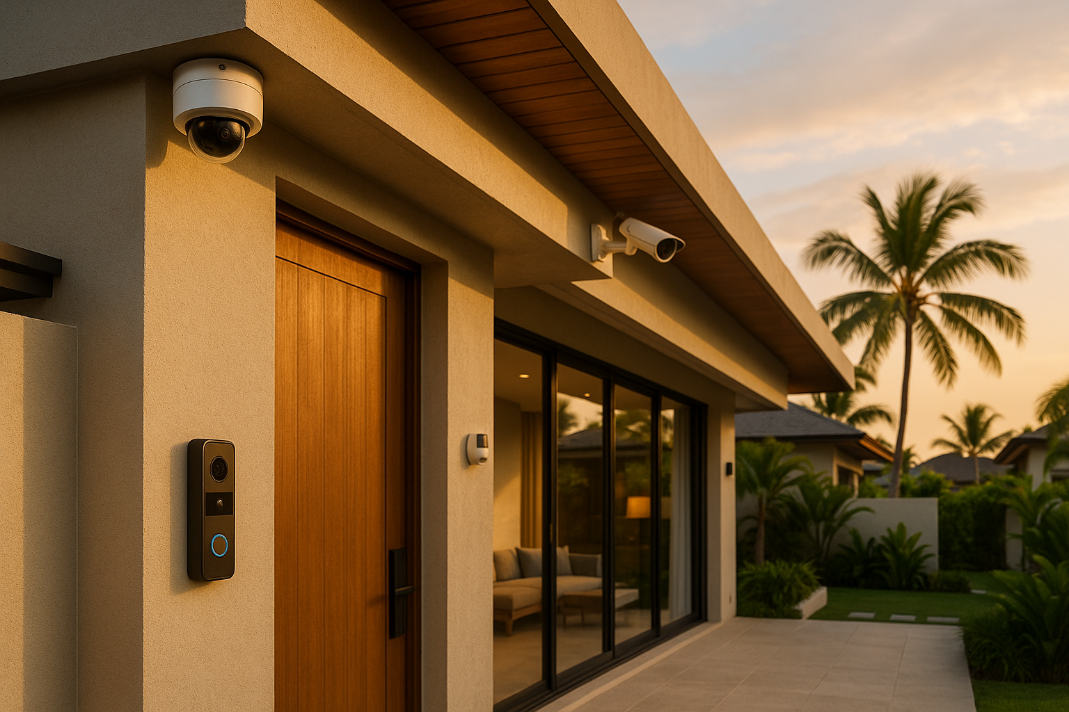 การติดตั้งระบบรักษาความปลอดภัยและกล้องวงจรปิดในบ้านสมัยใหม่